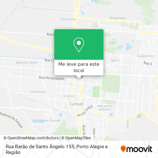 Rua Barão de Santo Ângelo 155 mapa