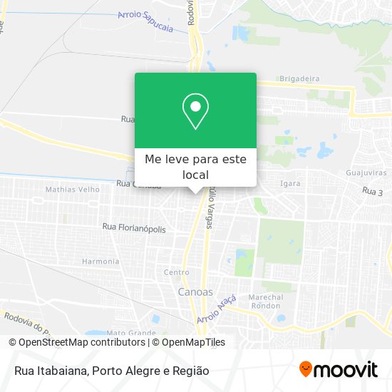 Rua Itabaiana mapa