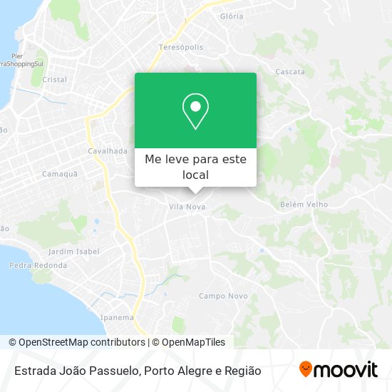 Estrada João Passuelo mapa