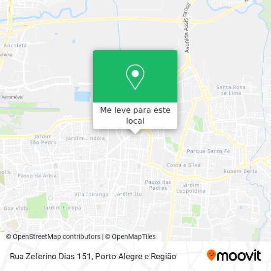 Rua Zeferino Dias 151 mapa