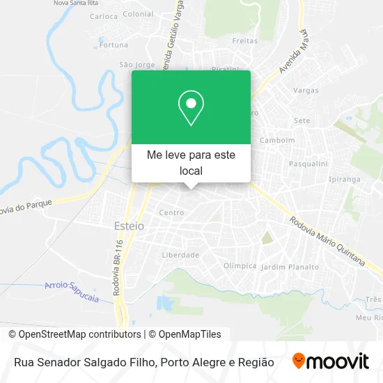 Rua Senador Salgado Filho mapa