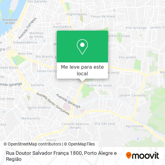 Rua Doutor Salvador França 1800 mapa