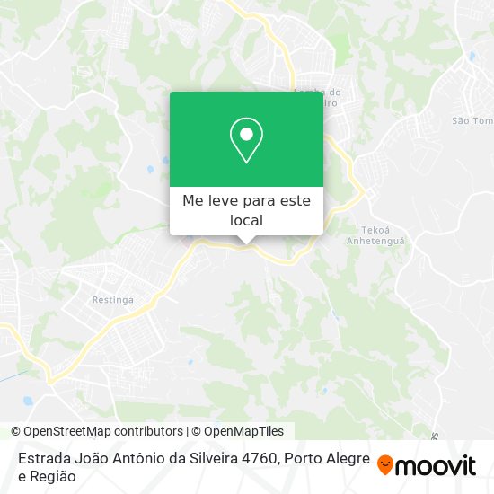 Estrada João Antônio da Silveira 4760 mapa