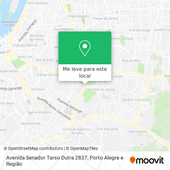 Avenida Senador Tarso Dutra 2837 mapa
