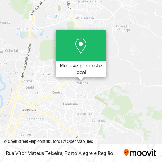 Rua Vítor Mateus Teixeira mapa