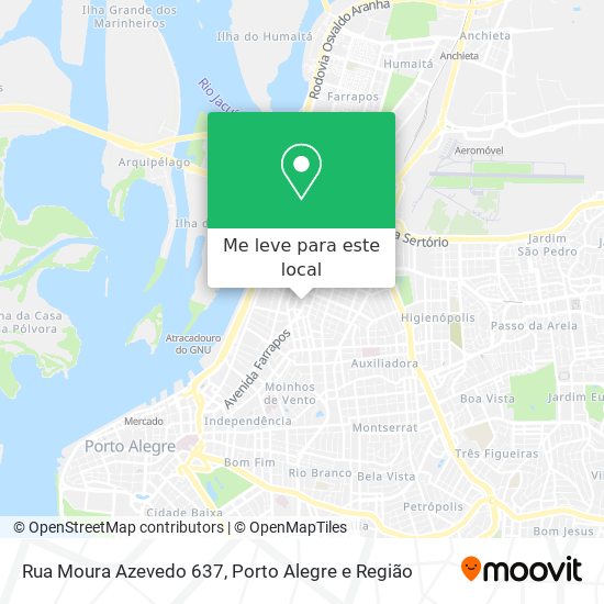 Rua Moura Azevedo 637 mapa