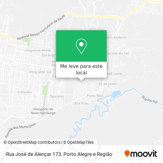 Rua José de Alençar 173 mapa