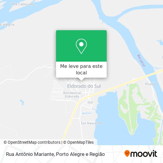 Rua Antônio Mariante mapa