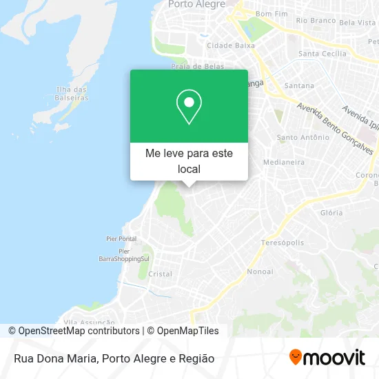 Rua Dona Maria mapa