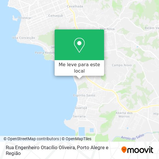 Rua Engenheiro Otacílio Oliveira mapa