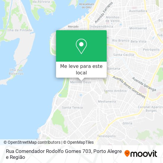 Rua Comendador Rodolfo Gomes 703 mapa