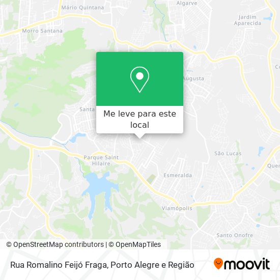 Rua Romalino Feijó Fraga mapa