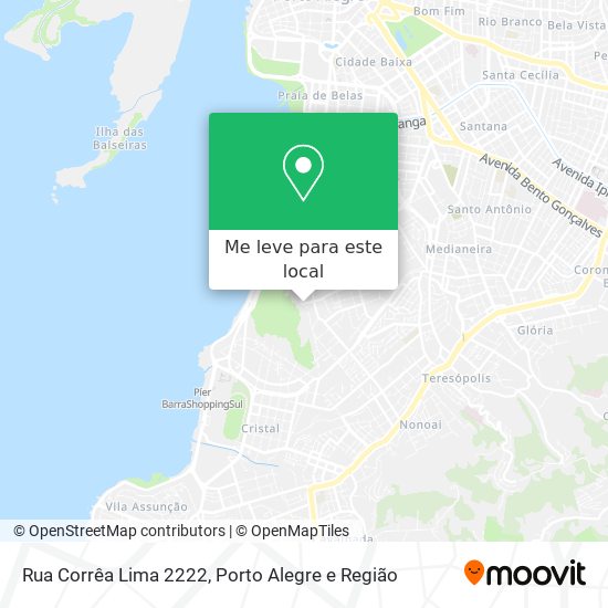 Rua Corrêa Lima 2222 mapa