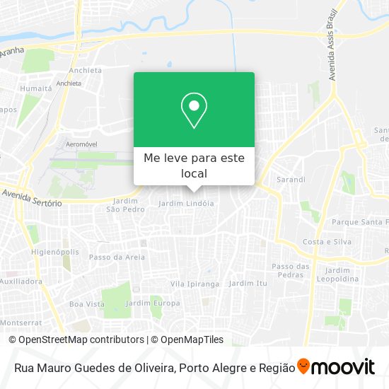 Rua Mauro Guedes de Oliveira mapa