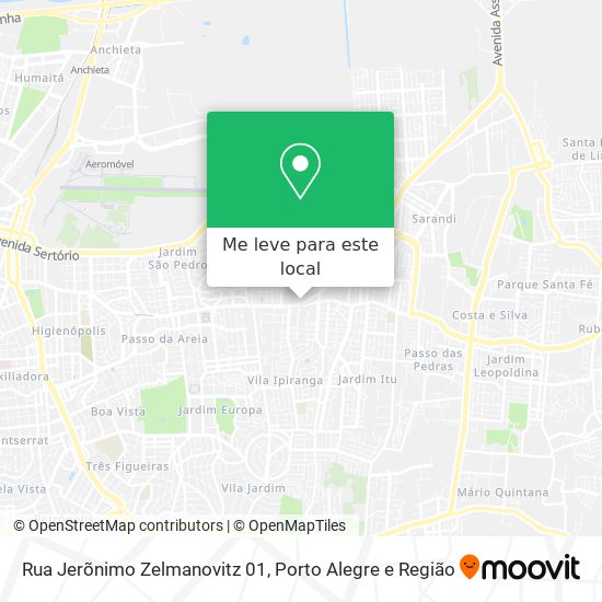Rua Jerõnimo Zelmanovitz 01 mapa