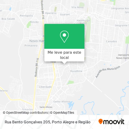 Rua Bento Gonçalves 205 mapa