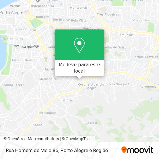 Rua Homem de Melo 86 mapa