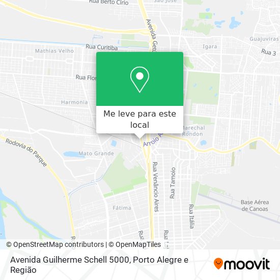 Avenida Guilherme Schell 5000 mapa