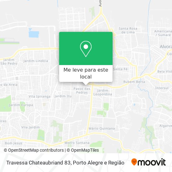 Travessa Chateaubriand 83 mapa