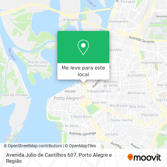 Avenida Júlio de Castilhos 607 mapa