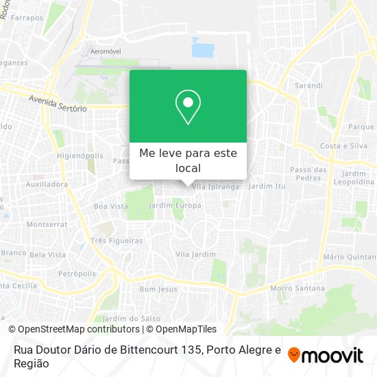 Rua Doutor Dário de Bittencourt 135 mapa