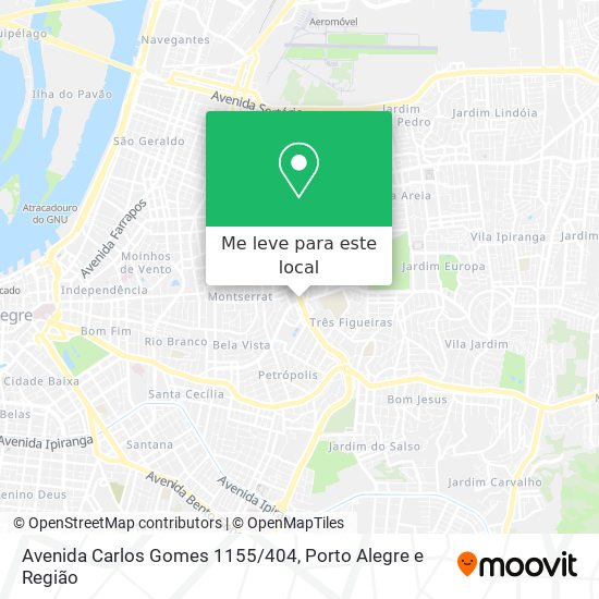 Avenida Carlos Gomes 1155/404 mapa