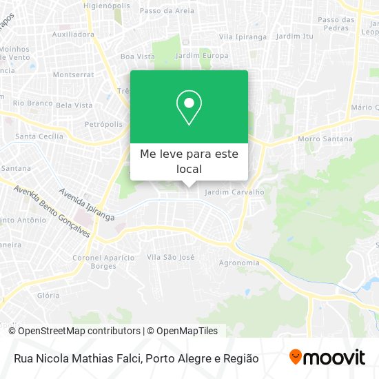 Rua Nicola Mathias Falci mapa