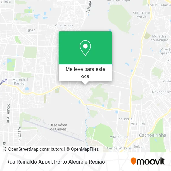 Rua Reinaldo Appel mapa