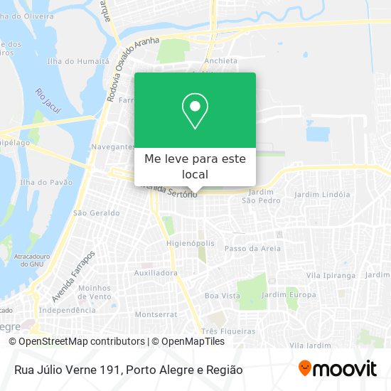 Rua Júlio Verne 191 mapa