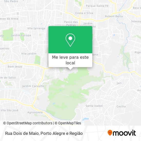Rua Dois de Maio mapa