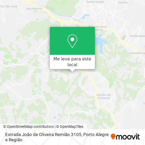 Estrada João de Oliveira Remião 3105 mapa