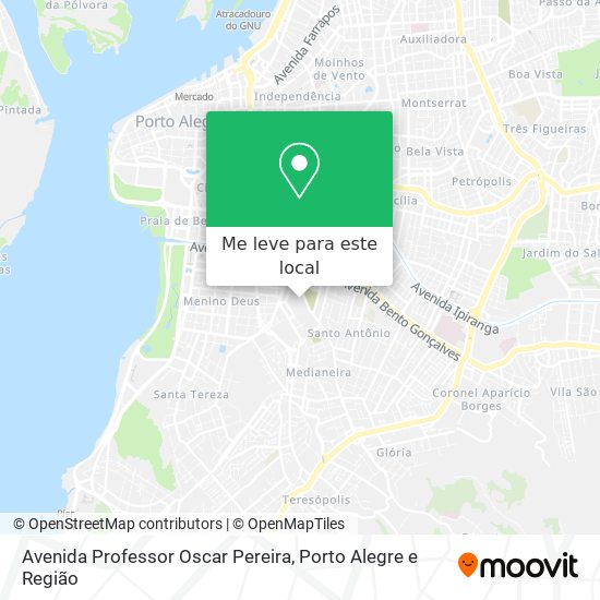 Avenida Professor Oscar Pereira mapa