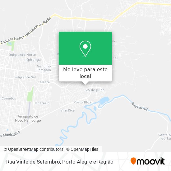 Rua Vinte de Setembro mapa