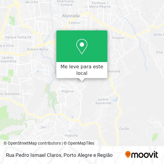 Rua Pedro Ismael Claros mapa