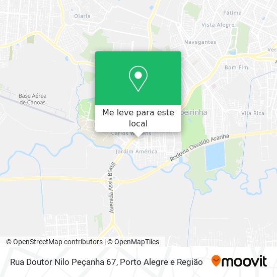 Rua Doutor Nilo Peçanha 67 mapa