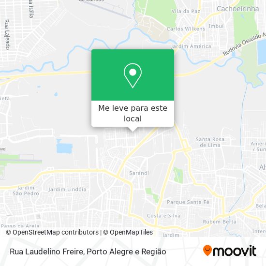 Rua Laudelino Freire mapa