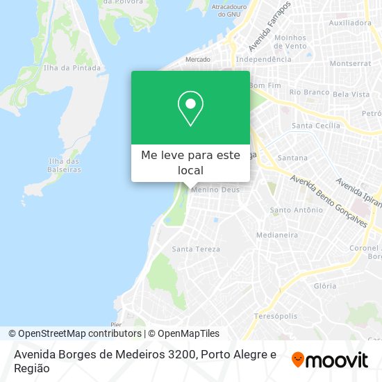Avenida Borges de Medeiros 3200 mapa