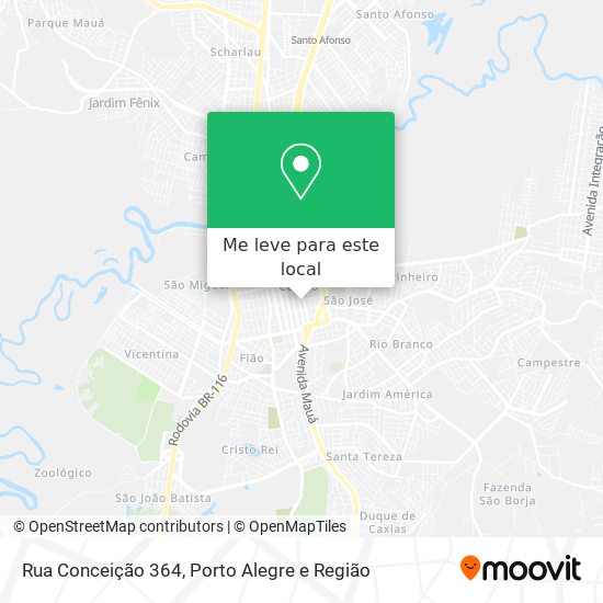 Rua Conceição 364 mapa