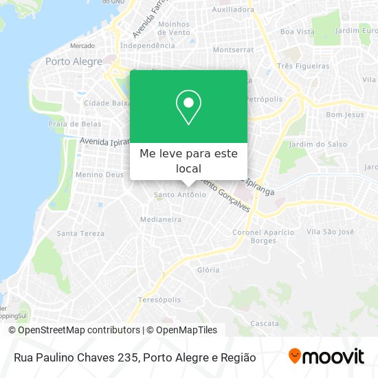 Rua Paulino Chaves 235 mapa