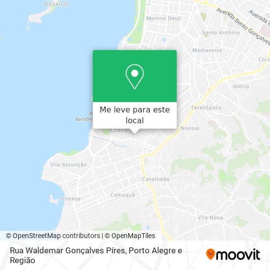 Rua Waldemar Gonçalves Píres mapa