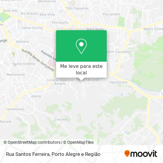 Rua Santos Ferreira mapa