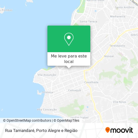 Rua Tamandaré mapa