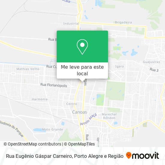 Rua Eugênio Gáspar Carneiro mapa