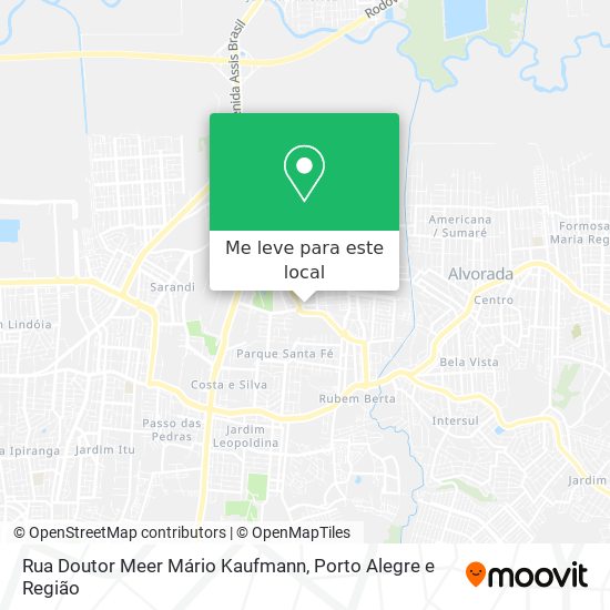 Rua Doutor Meer Mário Kaufmann mapa