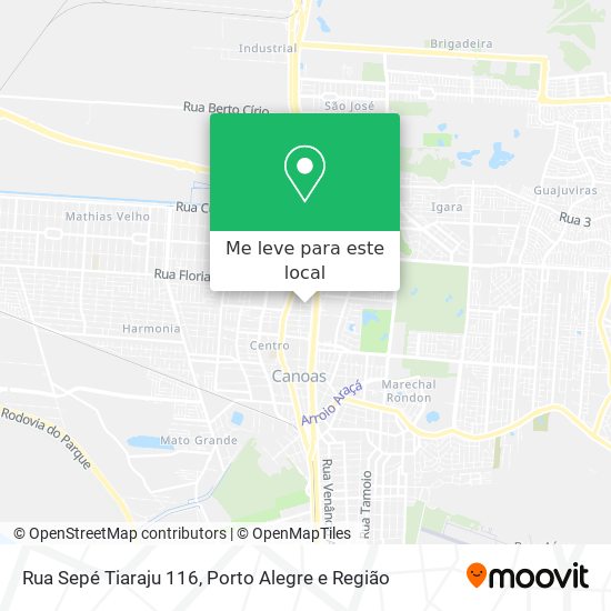 Rua Sepé Tiaraju 116 mapa