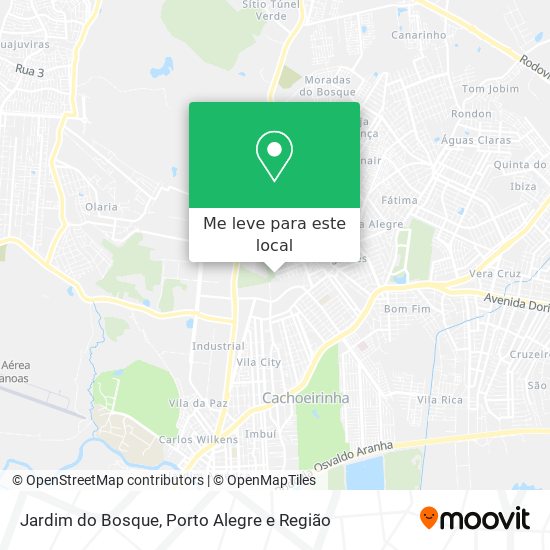 Jardim do Bosque mapa