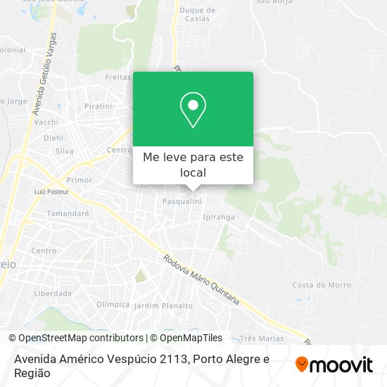 Avenida Américo Vespúcio 2113 mapa