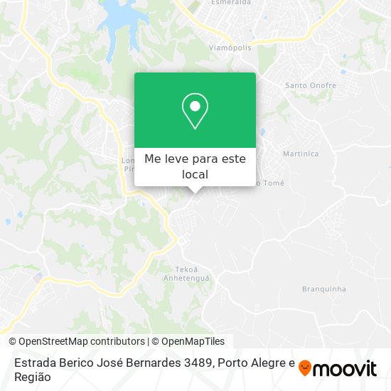 Estrada Berico José Bernardes 3489 mapa