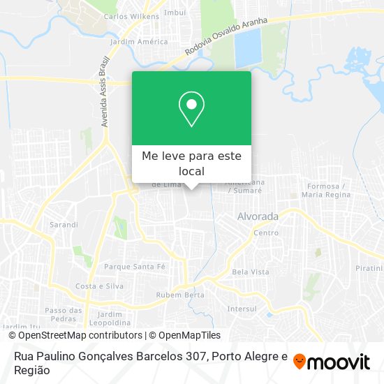 Rua Paulino Gonçalves Barcelos 307 mapa