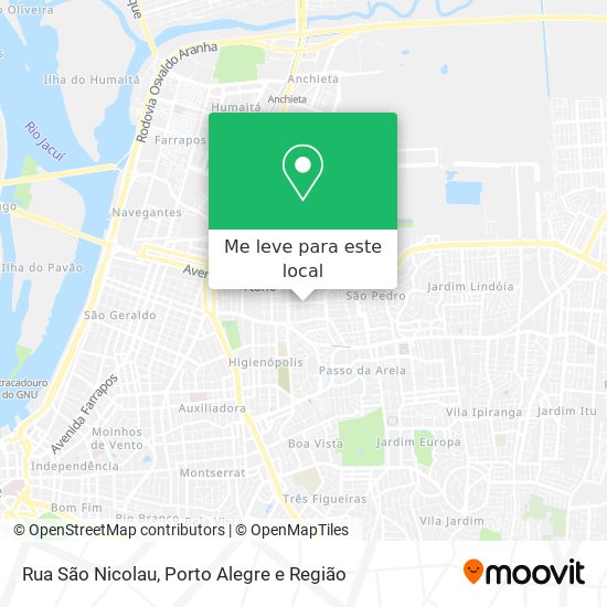 Rua São Nicolau mapa